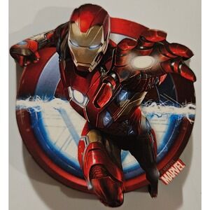 Marvel Iron Man Captain‎ America Shield Magnet Comic Superhero
